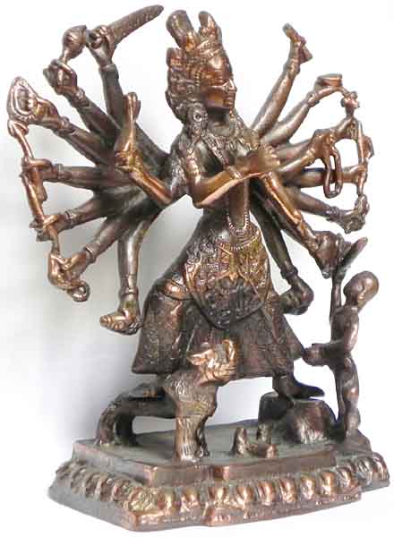 18armige Kali Statue