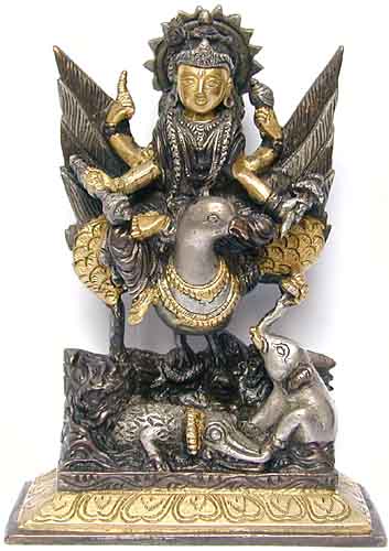 Vishnu mit Garuda 