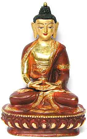 Amitabha Buddha, vergoldet