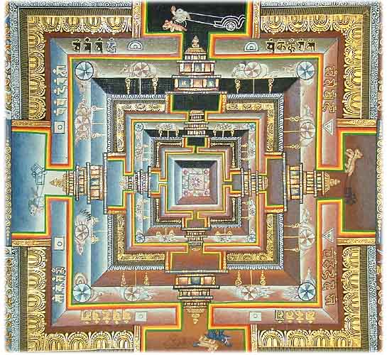Kalachakra Mandala Detailansicht