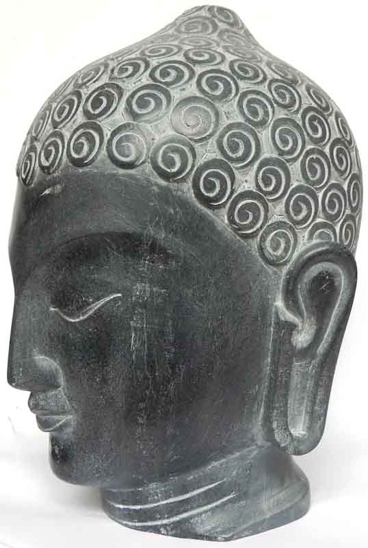 Steinskulptur Buddha Kopf