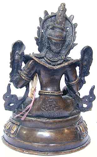 weisse Tara Statue, Bronze
