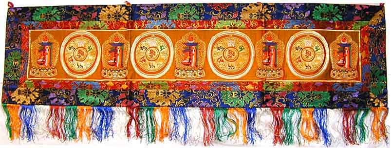 Tibetische Thanka mit  Kalachakra und Mantra