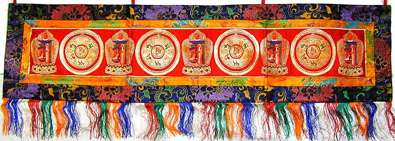 Tibetische Thanka mit  Kalachakra und Mantra